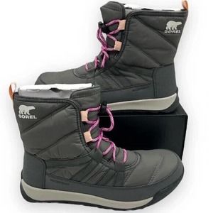 Sorel Youth Whitney II Short Lace Quarry for Kids Size 5M